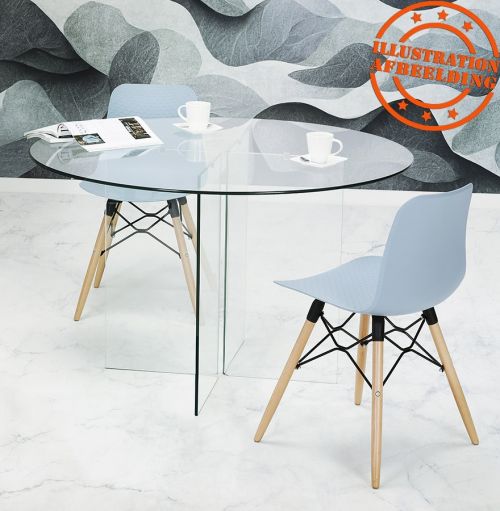 Chaise scandinave 'TONIC' bleue design