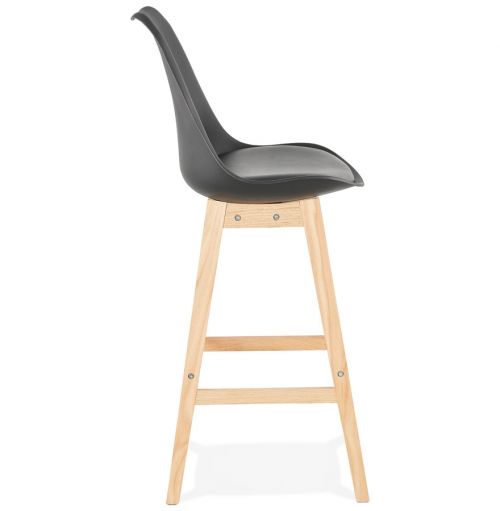 Tabouret de bar 'CAMILA' noir style scandinave