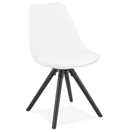Chaise design 'PIPA' blanche
