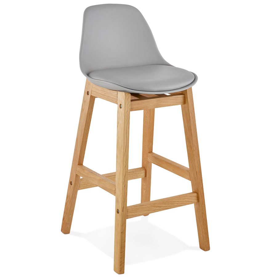 Tabouret snack mi-hauteur KIKO MINI gris style scandinave